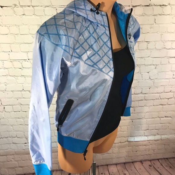Nike Sportswear Blue Zip Up Hooded Jacket Size XS - Picture 2 of 8